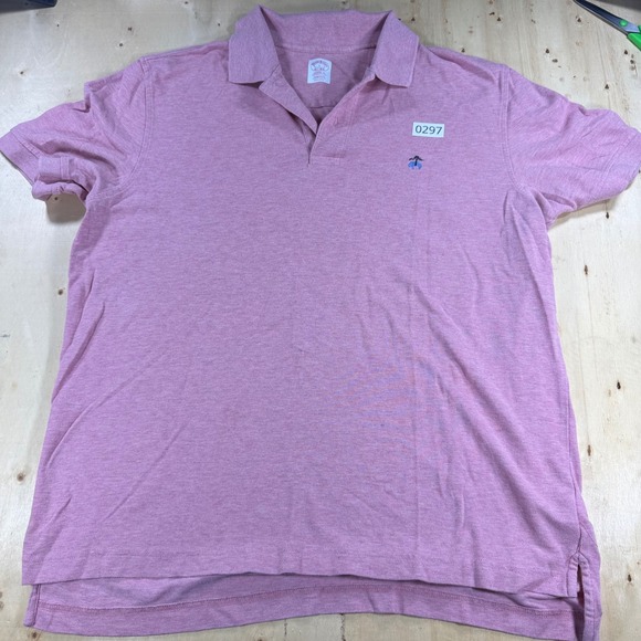 Brooks Brothers Other - Brooks Brothers Mens Original Fit Performance Polo Pink Supima Cotton Large L